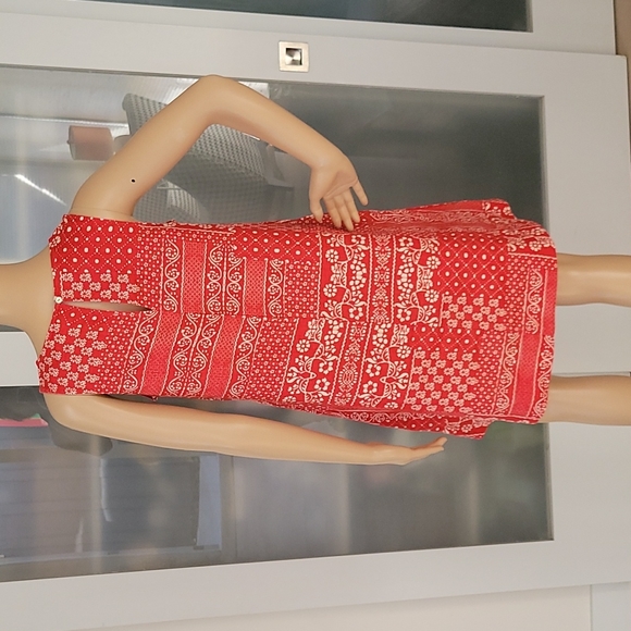 Rachel Zoe A-Line Mia Linen Print Dress w/Pockets-NEW! - Picture 9 of 14